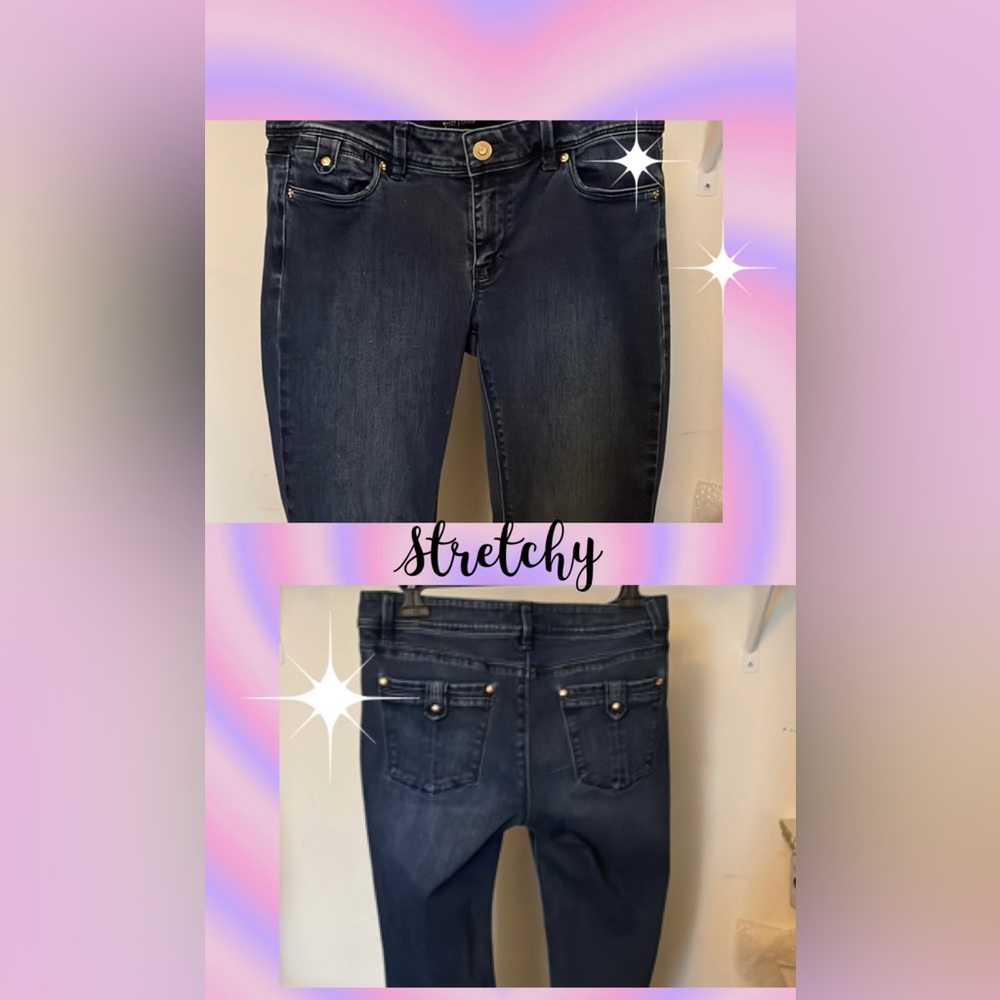 EUC White House Black market skinny flare jeans